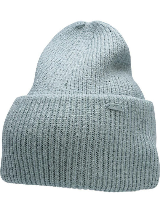 Beanie Γυναικείος Σκούφος με Rib Πλέξη Mustard