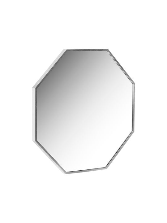 HomeMarkt Wandspiegel mit Silber Metallisch Rahmen 55.5x55.5cm 1Stück