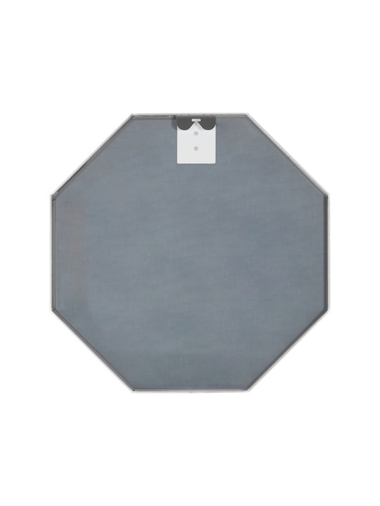 HomeMarkt Wandspiegel mit Silber Metallisch Rahmen 55.5x55.5cm 1Stück