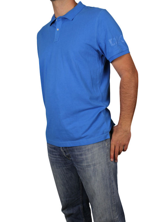 DKNY Ανδρικό T-shirt Κοντομάνικο Polo BLUE