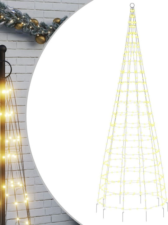 vidaXL Christmas Decorative Illuminated Tree Yes White