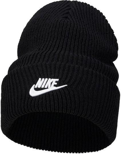 Peak Futura Beanie Unisex Σκούφος Πλεκτός σε Μαύρο χρώμα