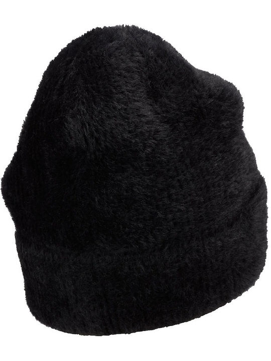 Peak Beanie Unisex Σκούφος Πλεκτός σε Μαύρο χρώμα