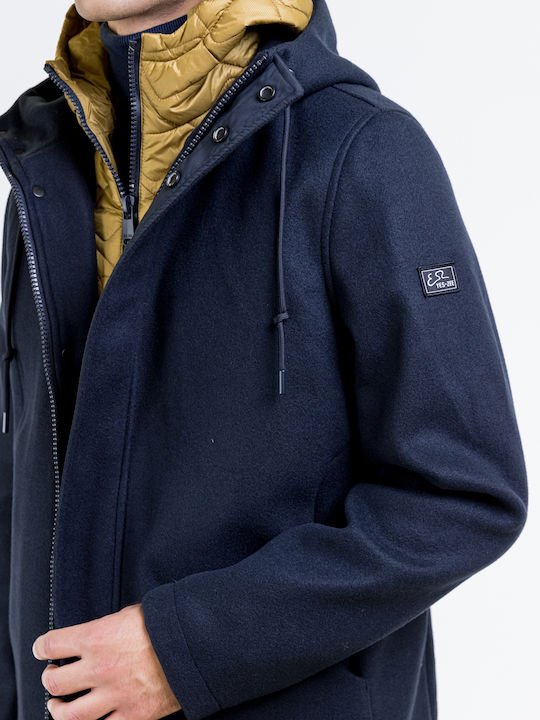 Men's Half Coat Blue