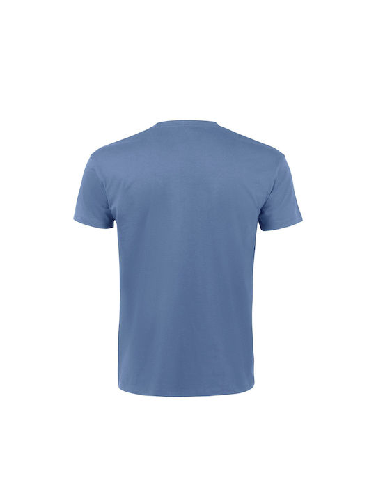 T-shirt Blau Baumwolle