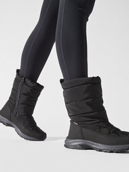 Damenstiefel mit Pelz Schwarz