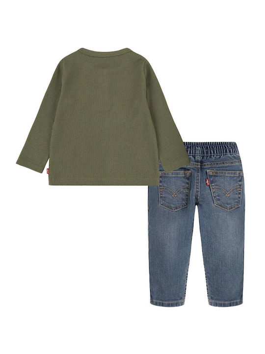 Levi's Kids Set with Pants Winter 2pcs Green