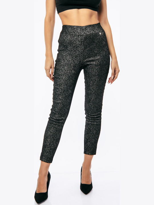Damen Stoff Hose Silver