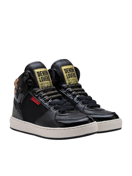 Replay Kids Sneakers High Black