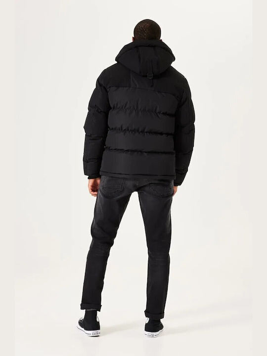 Garcia Jeans Ανδρικό Χειμωνιάτικο Μπουφάν Puffer BLACK