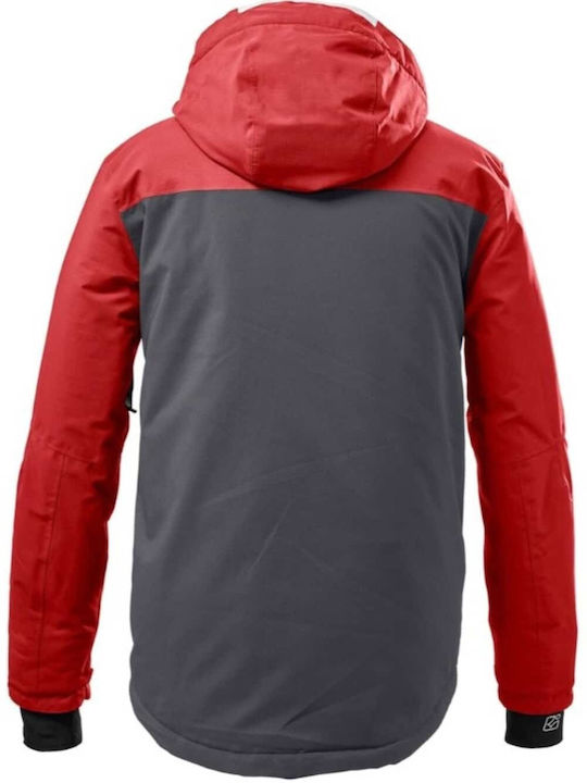 Killtec Men's Winter Jacket Waterproof and Windproof red