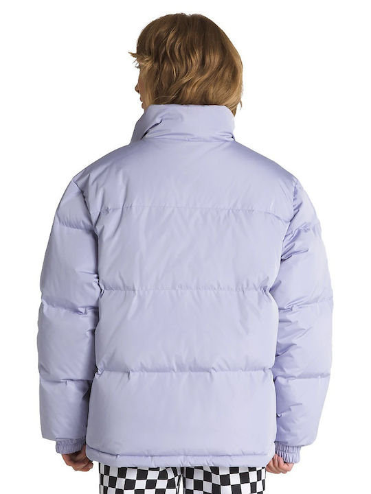 Vans Mte Κοντό Γυναικείο Puffer Μπουφάν για Χειμώνα Μωβ