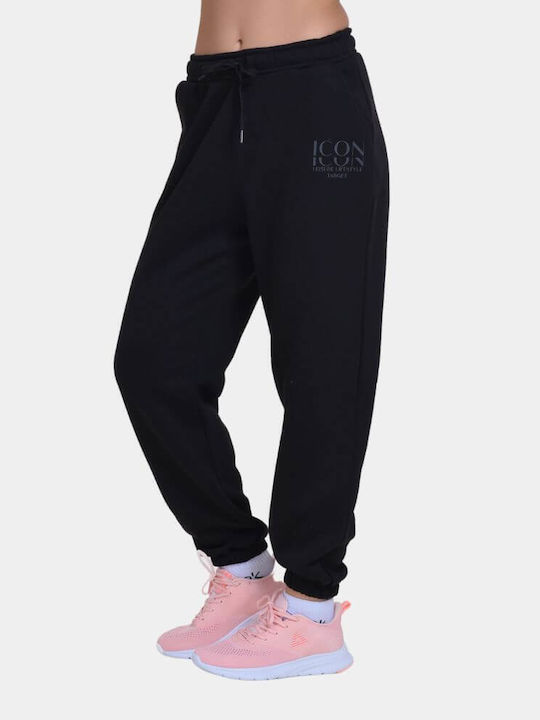 Target Damen-Sweatpants Jogger Schwarz Vlies