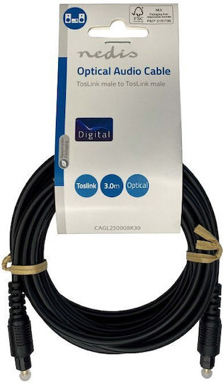 Nedis 3m TOS male Optical Cable (CAGL25000BK30)