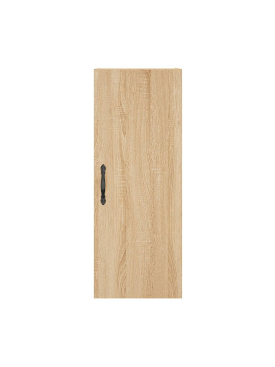 Wall-Mounted Living Room Cabinet made of Particle Board Sonoma Oak 34.5x34x90cm