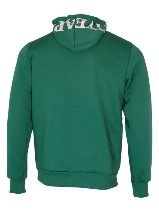 5Evenstar Men's Sweatshirt with Hood and Pockets GREEN