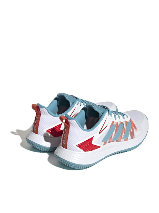 adidas Defiant Speed Tennisschuhe Tongelände Weiß