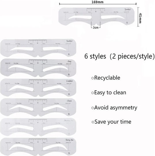 Eyebrow Makeup Kit 6 Pieces