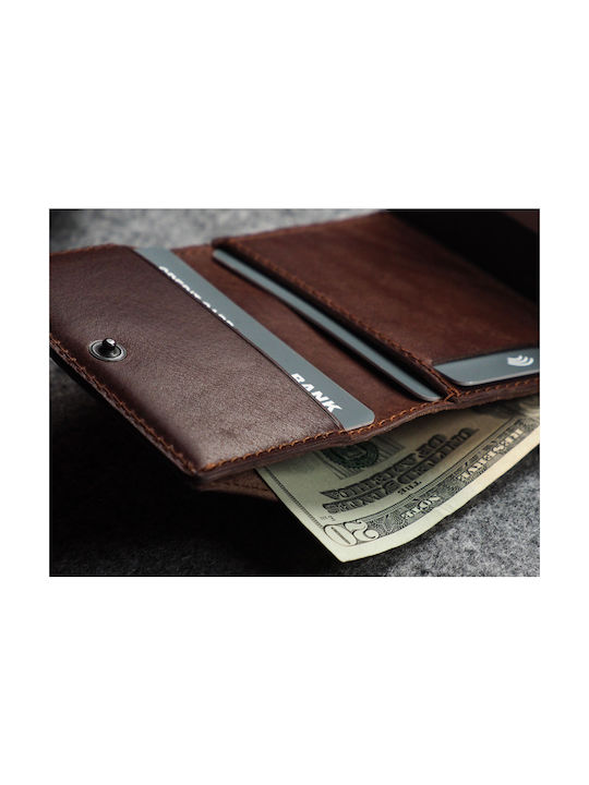 Men's Wallet Cards with RFID Brown