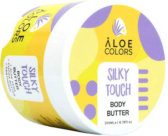 Aloe Colors Solky Touch Feuchtigkeitsspendende Butter Körperpflege mit Aloe Vera für Trockene/Sehr Trockene Haut 200ml