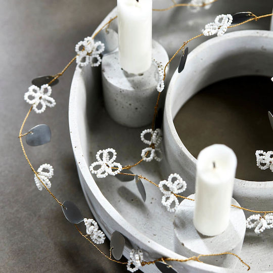 House Doctor Christmas Garland White 150cm 1pc