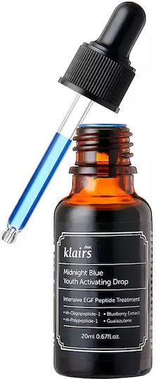 Dear, Klairs Midnight Blue Anti-aging Serum Face with Vitamin E & Peptides 20ml