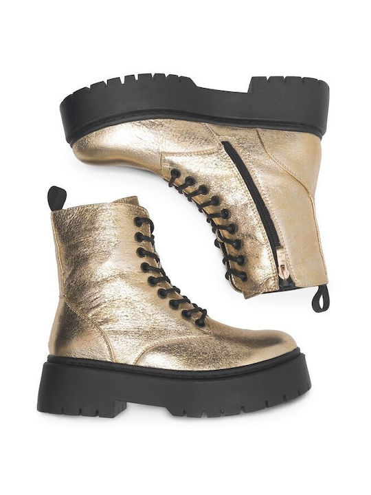 Damen Chelsea Stiefeletten Goldene