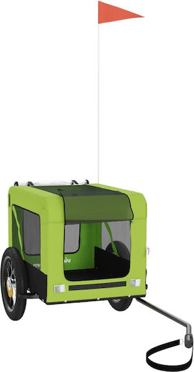 vidaXL Dog Carrying Green Stroller for 30kg Pets L120xW54.5xH53cm