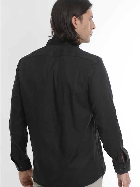 Ravanelli Men's Shirt Long Sleeve Black