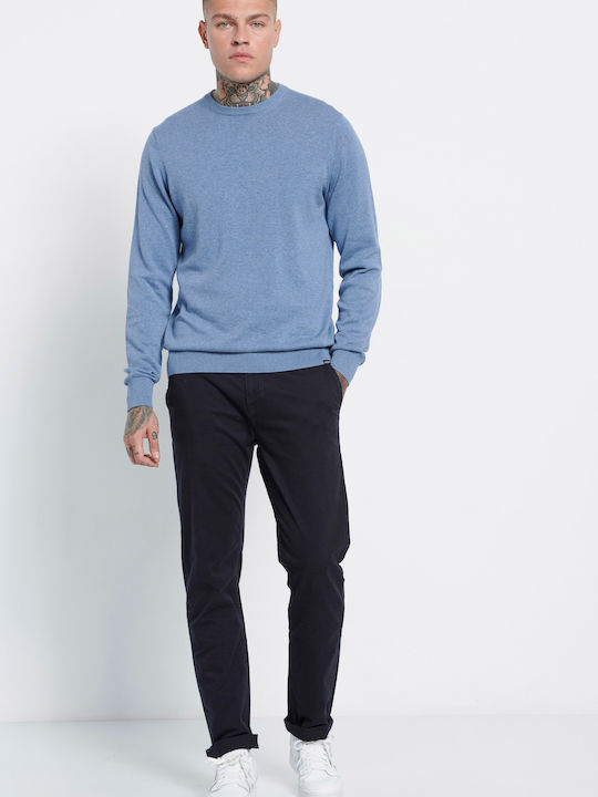 Πουλόβερ Μακρυμάνικο Stone Blue Mel