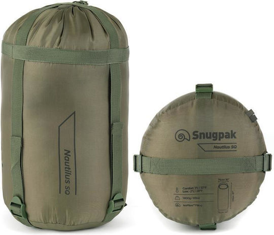 Snugpak Sleeping Bag Μονό 2 Εποχών Υπνόσακος Nautilus Basecamp Olive