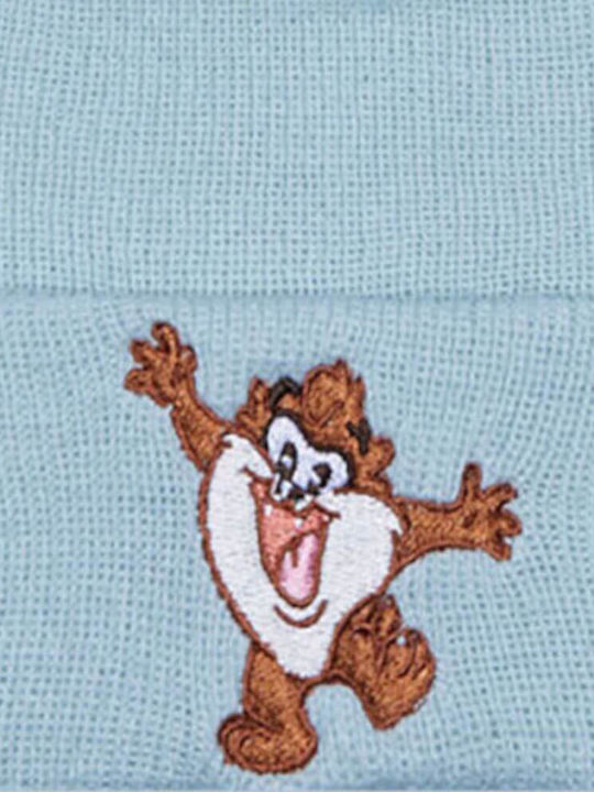 Taz Kids Beanie Knitted Blue