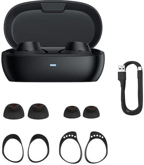 Baseus MA20 In ear Bluetooth хендсфри Слушалки с Устойчивост на Пот и Кутийка за Зареждане Черен