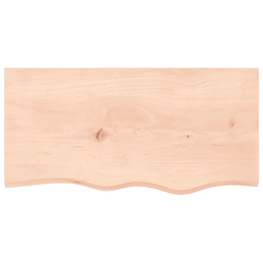 vidaXL Countertop without Sink L80xW40xH2cm Raw solid wood