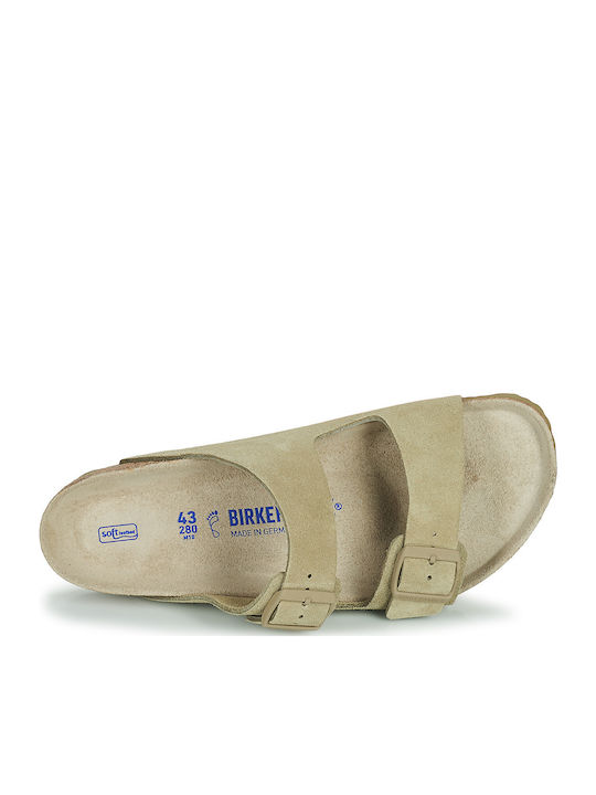 Arizona Sfb Δερμάτινα Ανδρικά Σανδάλια Faded Khaki Regular Fit