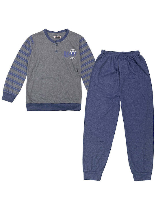 Ustyle Kids Pyjamas Winter Fleece grey