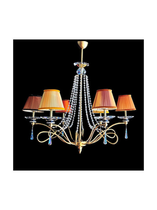 DITS Lighting Kronleuchter mit Kristallen Gold D2-30152-2406-00