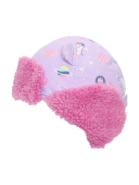 Trapper Kids Beanie Fabric Purple