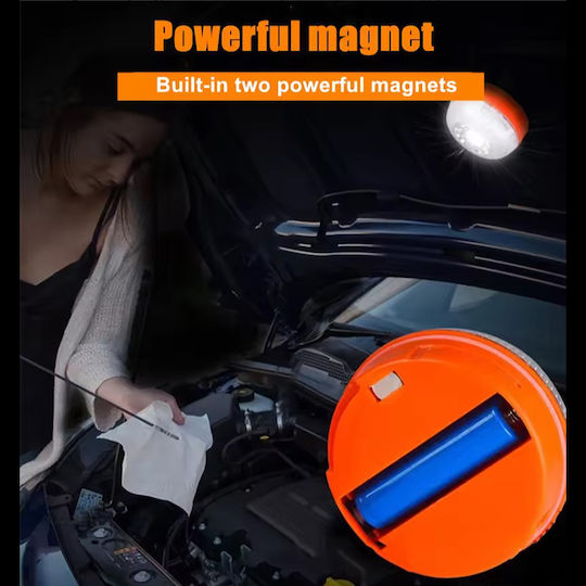 Autoline Φάρος Αυτοκινήτου LED 5.2cm με Πορτοκαλί Φωτισμό