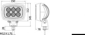 Osculati Boat Lighting Spotlight 13.312.00