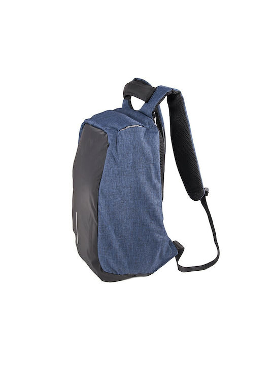 V-store Backpack Waterproof & Antitheft with USB Port Blue