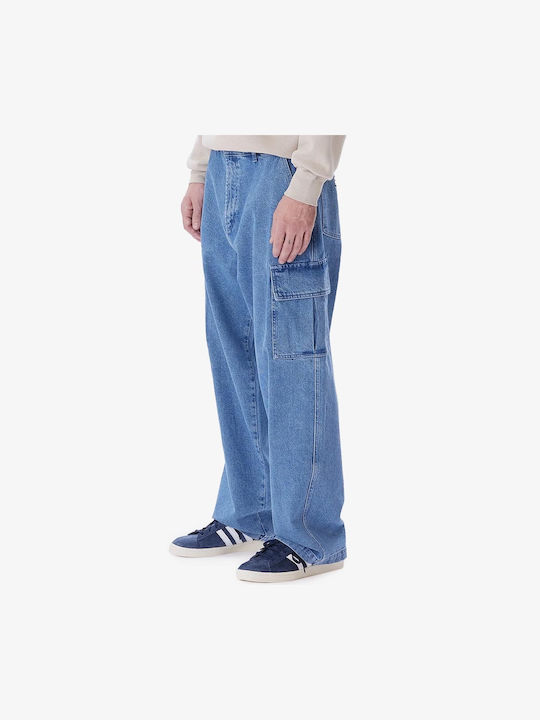 Men's Jeans Pants Cargo Light Indigo