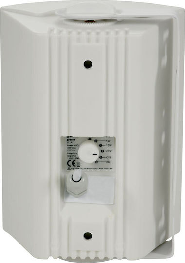 Adastra AD-BP4V Παθητικό Επιτοίχιο Ηχείο 35W (Τεμάχιο) Λευκό