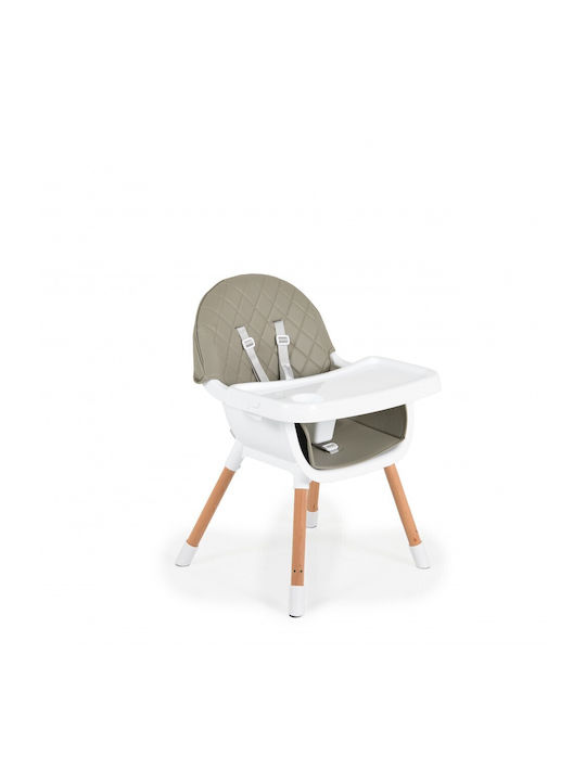 Cangaroo Gelato Highchair 2 in 1 & Leatherette Seat Gray