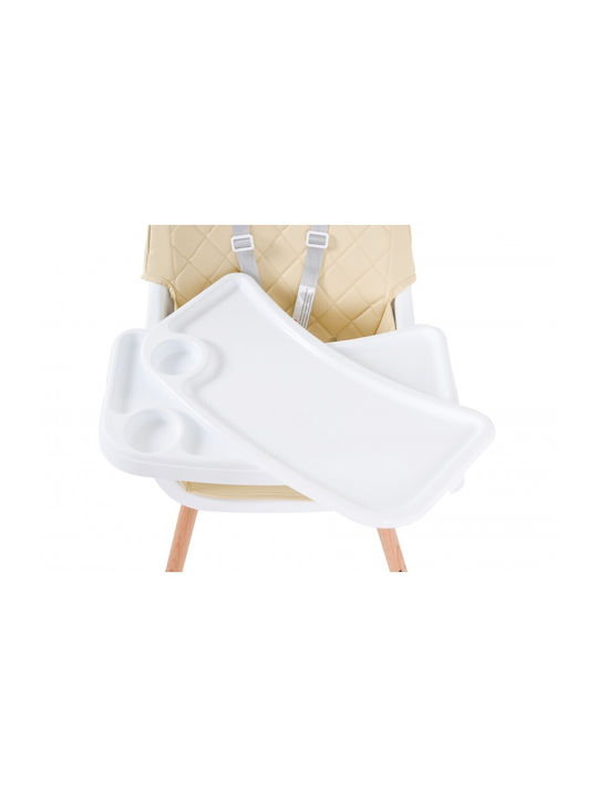 Cangaroo Gelato Baby Highchair 2 in 1 with Adjustable Height Beige