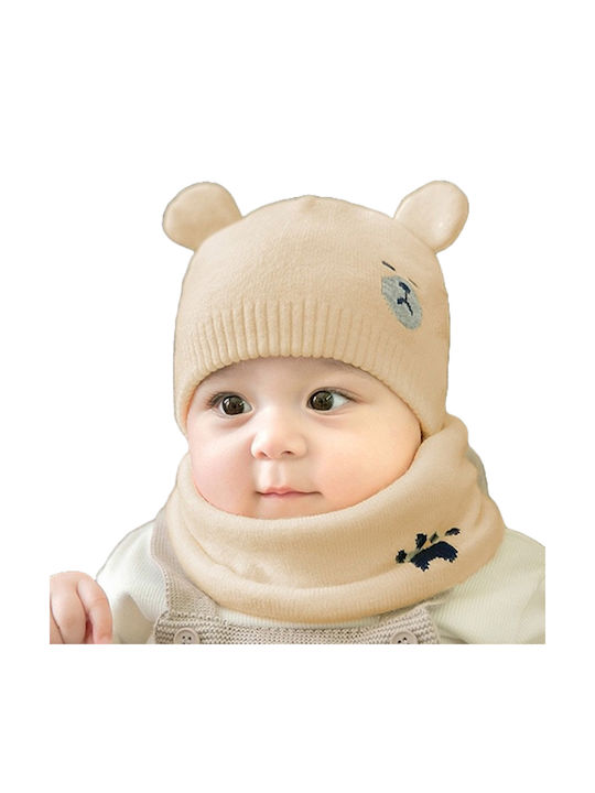 TakTakBaby Kids Beanie Knitted Beige