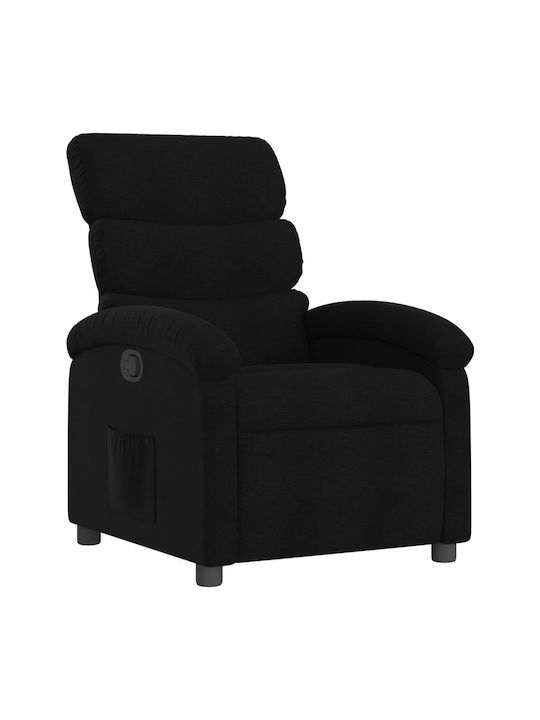 Relax Armchair with Footstool Black 70x92x99.5cm