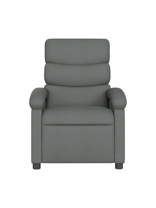 Relax Armchair with Footstool Dark Grey 70x92x99.5cm
