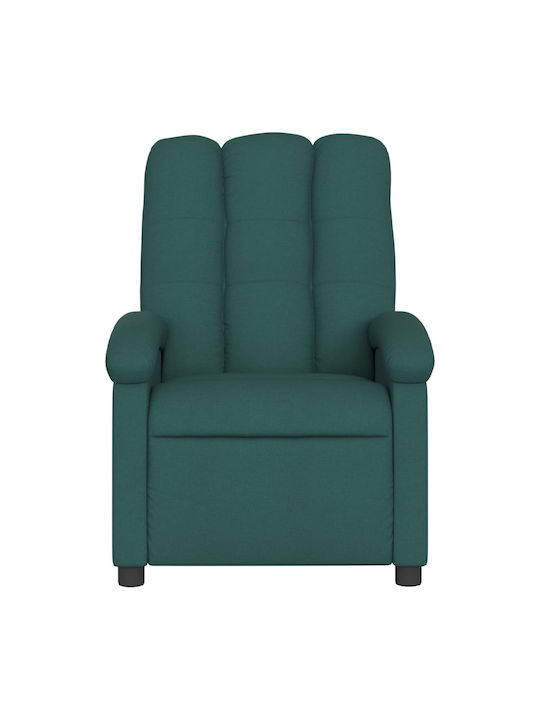 Πολυθρόνα Relax Massage με Υποπόδιο Σκούρο Πράσινο 70x93x101cm