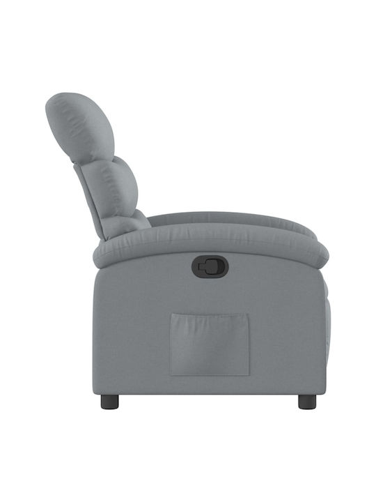 Relaxsessel mit Fußhocker Light Grey 70x92x99.5cm